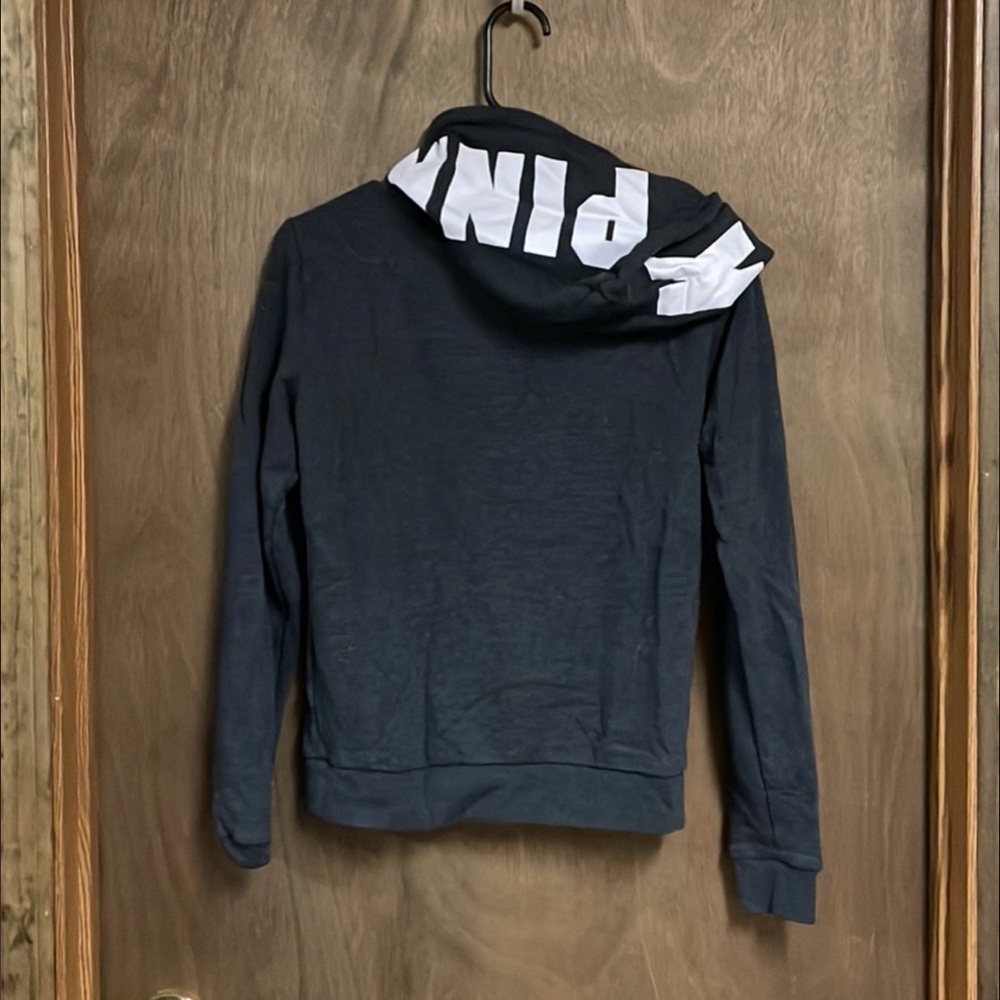 Victorias Secret Pink Quarter Zip Hoodie Sweatshirt Extra Small
